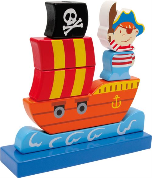 Legler - 2019446 - kit de loisirs créatifs - bateau de pirate à emboîter