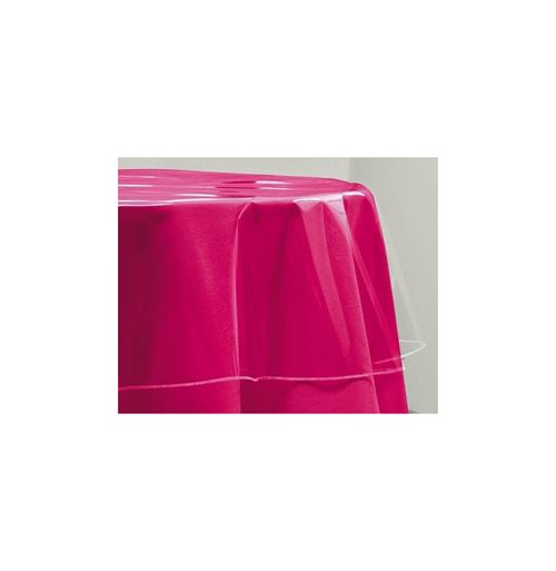 Toile cirée de protection ronde 140 cm transparente - Linge de table  imperméable - Nappe de table - Achat & prix