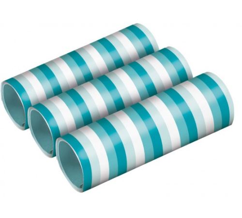 Amscan rouleaux serpentins 4 mètres bleu glacier/blanc 3 pièces