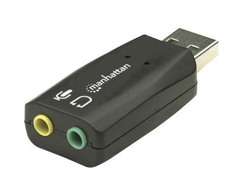 Carte son externe 2.1 Manhattan Hi-Speed USB 3-D Audio Adapter avec port casque extérieur
