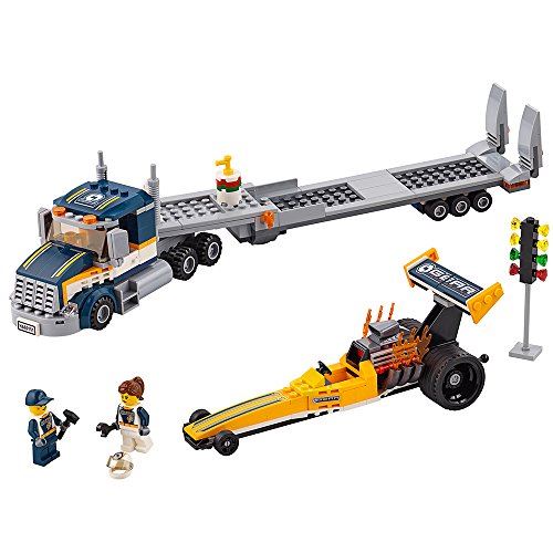 LEGO City Great Vehicles Dragster Transporter 60151 Jouet de construction