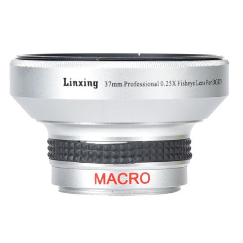 Objectif Super Fisheye Supplémentaire 37Mm 0.25X Pour Caméra De Calibre 37Mm