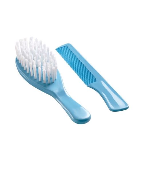 Thermobaby lot brosse et peigne turquoise