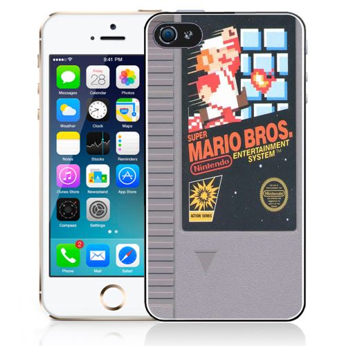 Coque pour iPhone 5C nintendo nes cartouche mario bros