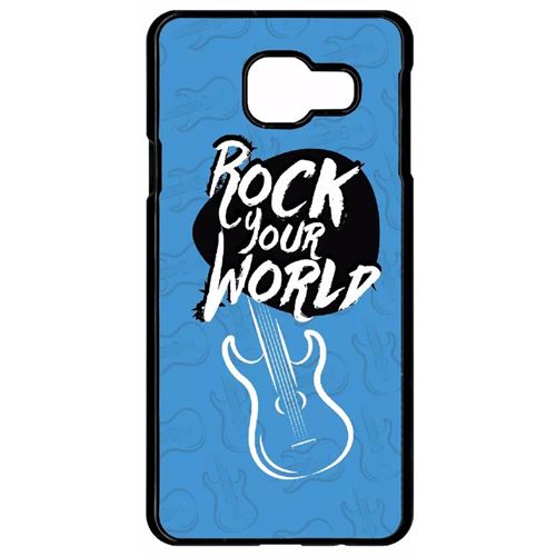 Coque Samsung Galaxy A3 2016 Rock Your World Fond Bleu