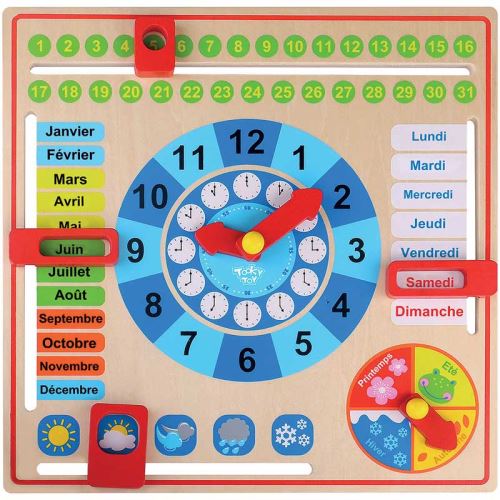 Calendrier en bois janod clearance