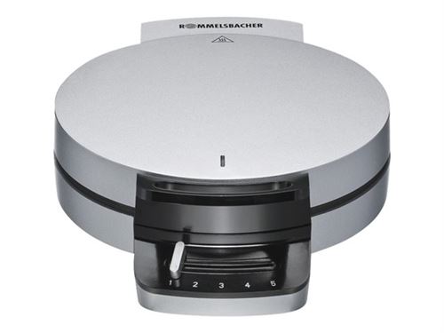 Rommelsbacher WA 750 - Gaufrier - 750 Watt - argent