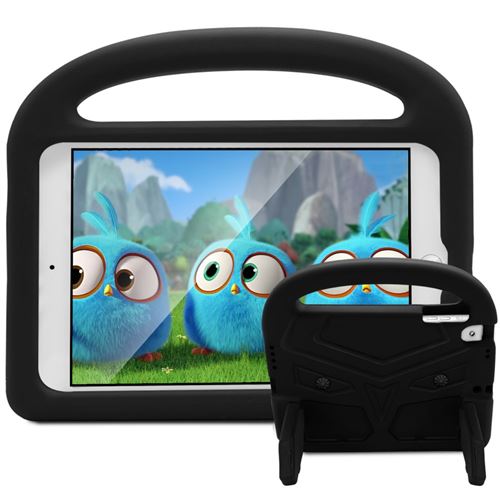 Coque en TPU moineau enfants conception antichocs eva amicale avec le support et la poignée noir pour votre Apple iPad 9.7/Pro 9.7/Air 2/Air