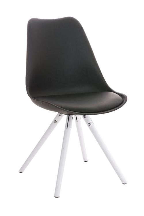 Chaise Pegleg , Noir /Blanc