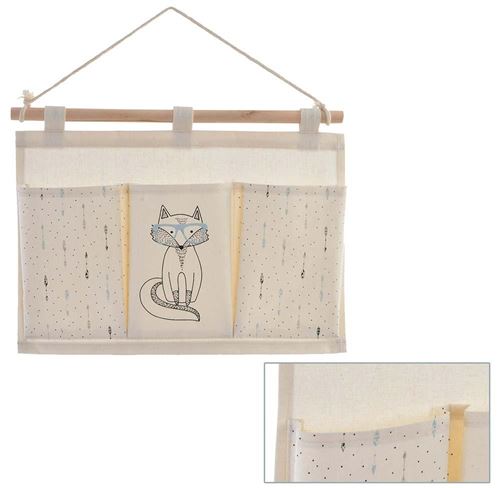 Cintre-Organisateur tissus 3 poches 35x35