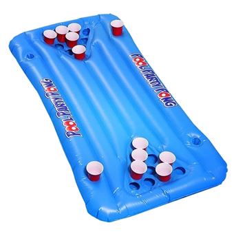 Jeu de piscine Beer Pong - Matelas gonflable jeu alcool piscine - Jeu d