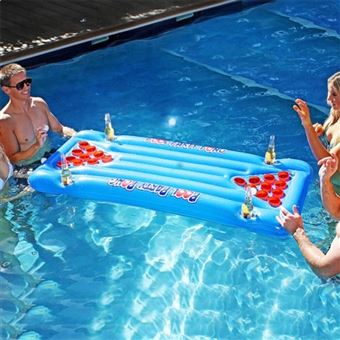 Jeu de piscine Beer Pong - Matelas gonflable jeu alcool piscine - Jeu d'eau  et de plage - à la Fnac