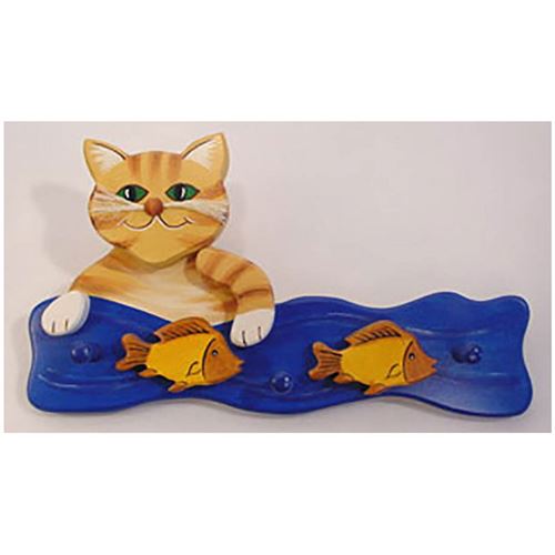 Portemanteau chat brun