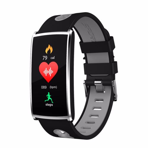N68 IP67 montre bracelet coloré de bracelet de pression artérielle de fréquence cardiaque de bracelet coloré Argent
