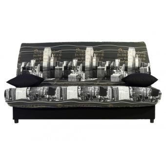Canape Clic Clac En Tissu Saloon Avec Coffre De Rangement