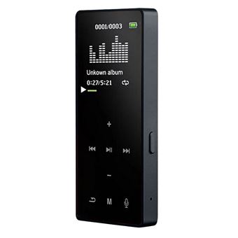 Baladeur MP4 Mini Bluetooth HIFI Enregistrable Radio FM Sport -Noir - 1
