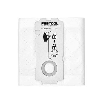 Sac filtre SelfClean SC-FIS-CT MINI/MIDI-2/5 - FESTOOL - 5 pièces - 204308 - 1