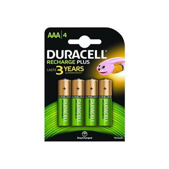 Duracell StayCharged - Batterie 4 x AAA - NiMH - (rechargeables) - 750 mAh