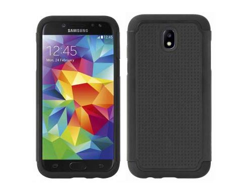 Mobilis BUMPER - Achterzijde behuizing voor mobiele telefoon - robuust - silicone, polycarbonaat - voor Samsung Galaxy J7 (2017)