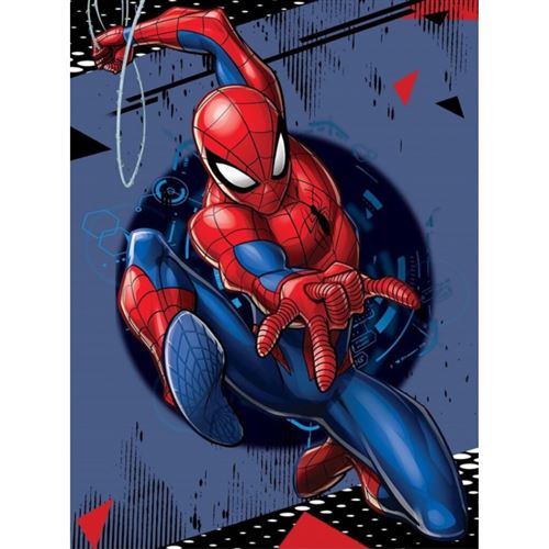 Spiderman - Plaid Polaire Enfant Marvel - Couverture 100x140 cm