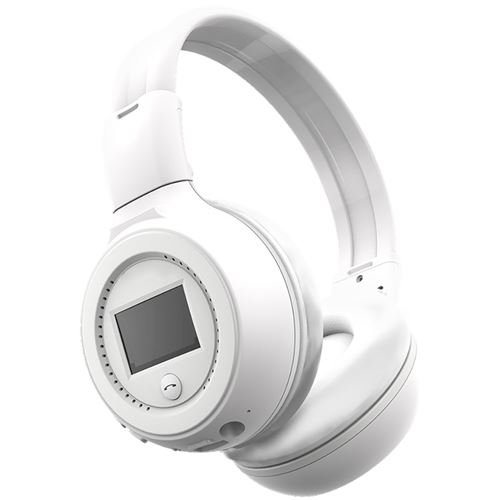Casque Audio Bluetooth - Sans Fil - Over-Ear - Pliable - Avec LED - Blanc - Image 2