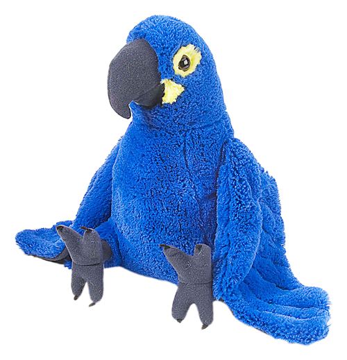 Wild Republic Hyacinth Ara en peluche, peluche, jouet en peluche, cadeaux pour enfants, Cuddlekins 12 pouces