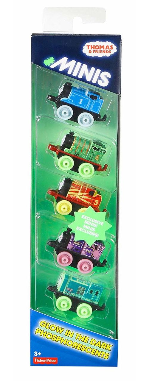 Les Minis Thomas & Friends brillent dans l'obscurité Set de 5 trains