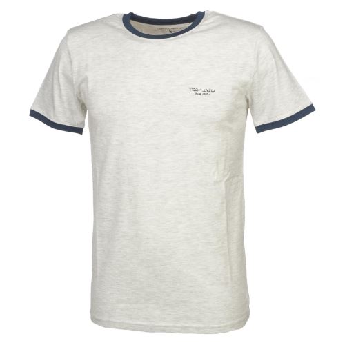 Tee shirt manches courtes Teddy smith The tee mc white mel Blanc taille : XL réf : 56156