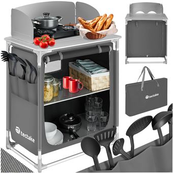 Tectake Cuisine D Exterieur Cuisine De Camping Meuble De Camping