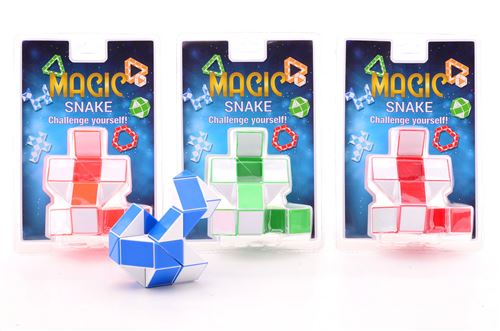 Tuyau magique en blister 4 assorties