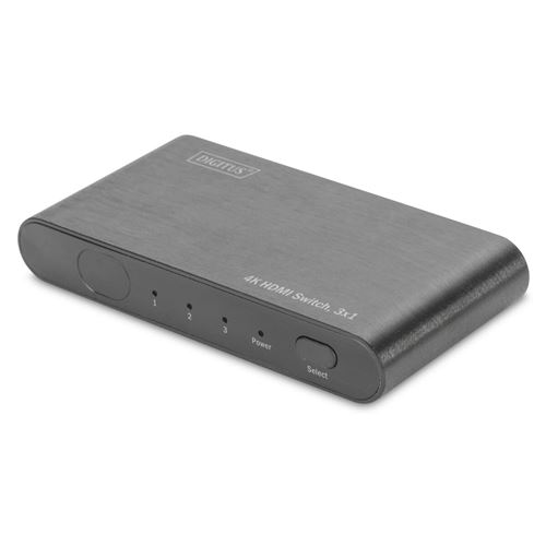 DIGITUS 4K HDMI switch DS-45316 Commutateur vidéo-audio 3 x HDMI Ordinateur de bureau