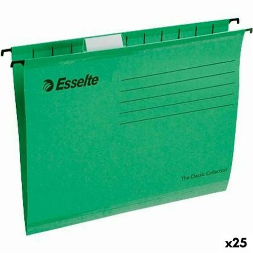 Esselte classeur &agrave; suspension renforc&eacute;e 25 pcs vert 431766
