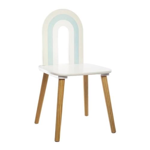 Chaise enfant ARC EN CIEL - Bleu - L 34 x P 33 x H 60 cm