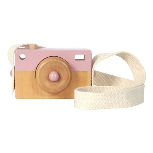 Petite caméra en bois rose hollandaise 10x7x3 cm