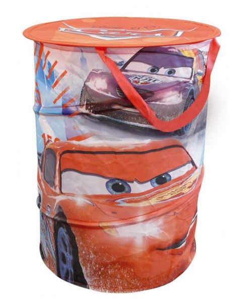 Jemini Panier à linge voiture pop-up garçons rouge 38 x 50 cm