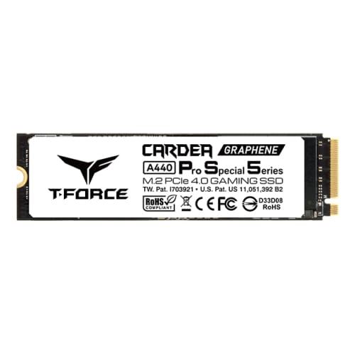 SSD Interne TeamGroup T-Force Cardea A440 TM8FPY002T0C129 2To M.2 7400Mo/s PCIe 4.0 Noir