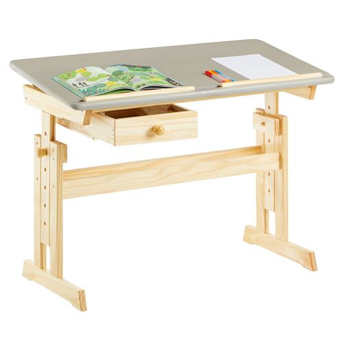 Bureau enfant FLEXI table à dessin réglable en hauteur et pupitre