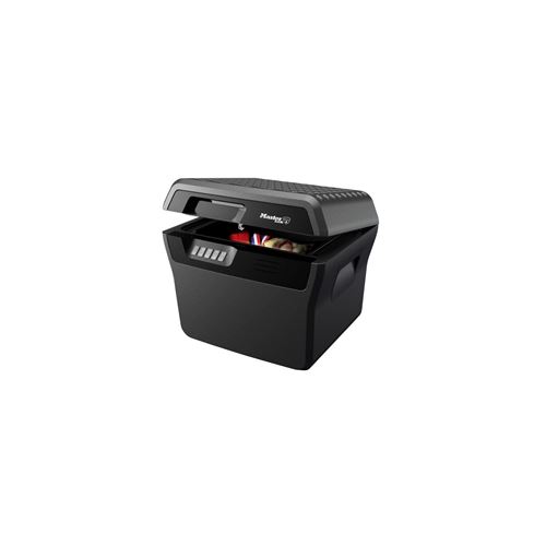 Non Communiqué Noir Master Lock Malette De Sécurité / Coffre Fort - Anti Feu Et Étanche - Combinaison Électronique - 18,5L