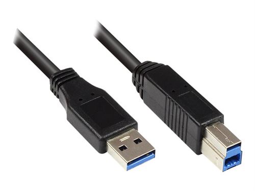Good Connections - Câble USB - USB type A (M) pour USB Type B (M) - USB 3.0 - 5 m - noir