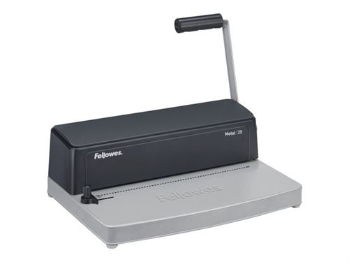 Fellowes Metal 25 - Machine à relier - fil métallique - diamètre max. : 50 mm - perforation : 10 feuilles - reliure : 450 feuilles