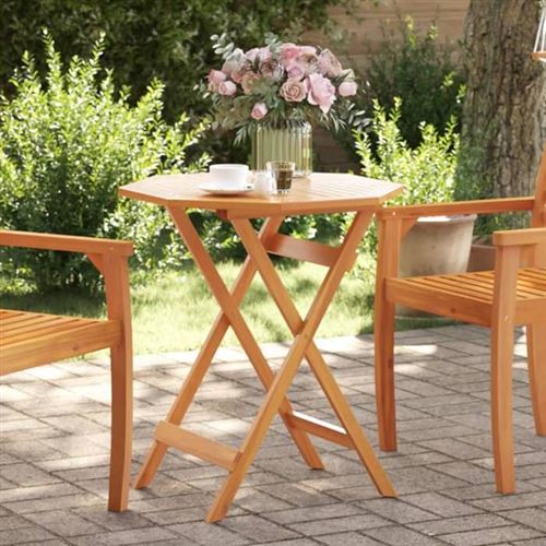 Vidaxl Table Pliable De Jardin - Bois D'acacia - Image 3