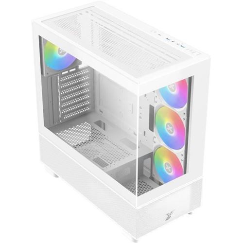 Boitier Pc Sans Alimentation - Xigmatek Endorphin Air Arctic V2 (Blanc) - Moyen Tour - Format E-Atx