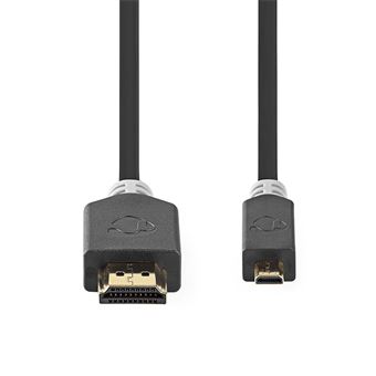 Câble HDMI Haute Vitesse avec ethernet | Nedis  | CVBW34700AT20 |Anthracite - 1
