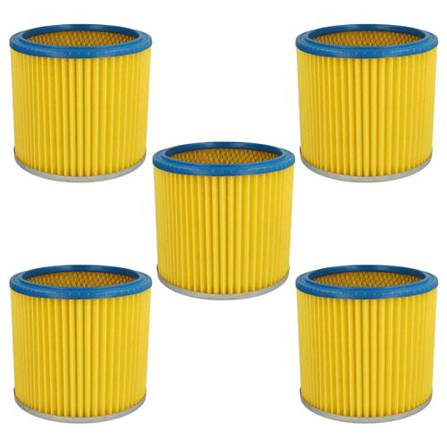 Vhbw - 5x fitre rond filtre &agrave; lamelles pour aspirateur multifonction compatible avec Lavor gsa 300