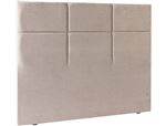 EPEDA Tête de lit Carre Chic 200cm tissé taupe