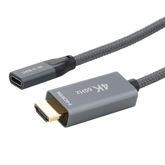 15% sur CABLING® Câble-adaptateur entrée port USB Type C 3.1 vers sortie  adaptateur HDMI, 4K 60 Hz - câble nylon 20 cm - Adaptateur et convertisseur  - Achat & prix