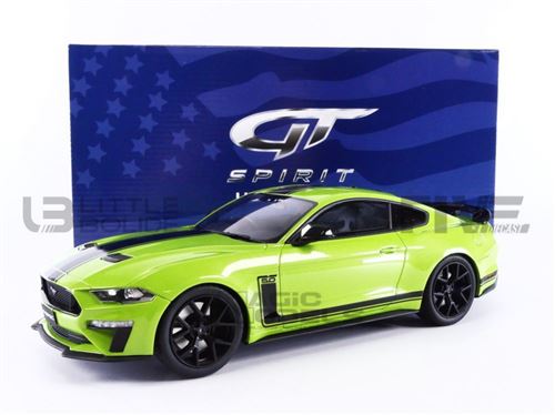 Voiture Miniature de Collection GT SPIRIT 1-18 - FORD Mustang R-Spec RHD - 2020 - Grabber Lime - US048