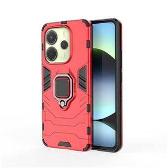 Coque Avizar Pour Xiaomi 14 Ultra - Rouge - Anneau Support - Antichoc