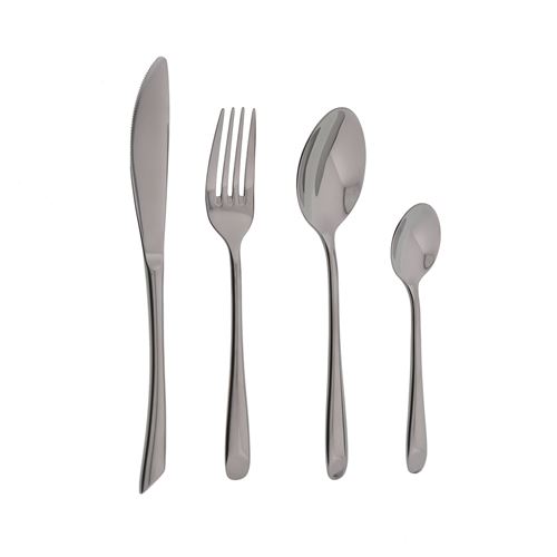 Pradel Jean Dubost Gris Ménagère 24 Pièces - Jean Dubost - Acier Inoxydable (Inox) - Image 2