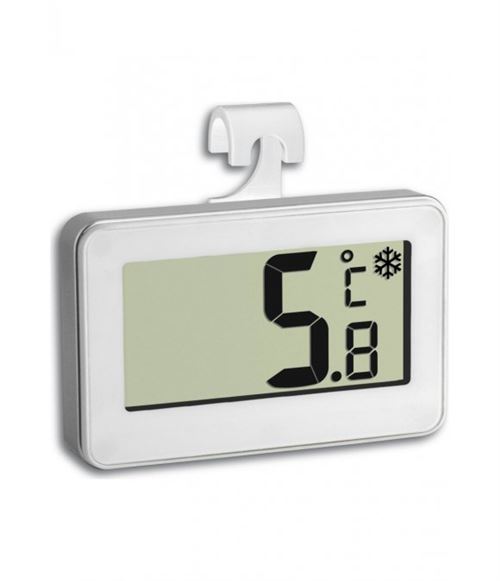 Thermomètre TFA Thermomètre digital 30.2028 blanc noir